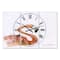 Designart Hand Painted Pink Flamingo Cottage 3 Panel Oversized Wall Clock